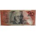 AUSTRALIA 1995 . TWENTY 20 DOLLARS BANKNOTE . EVANS/FRASER . LAST PREFIX DA